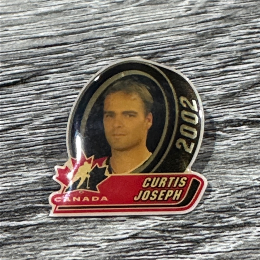 Team Canada 2002 Pin #14 of 24: Curtis Joseph - Vintage Collectible Lapel Pin